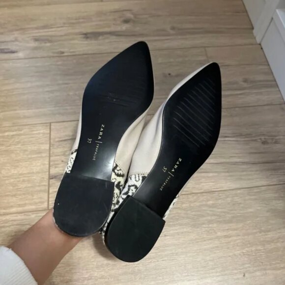 Zara Limited Edition Flat Leather Shoes With Tassels EUR 37 - Picture 8 of 9